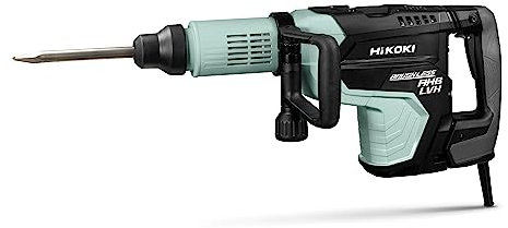 HIKOKI H60MEWTZ - Martillo demoledor 1500W motor brushless 26,5J 1500-2100 ipm empuñadura puntero y maletín H60MEZ