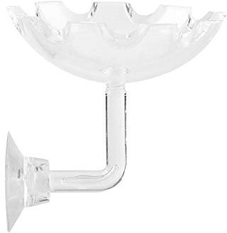 Shrimp Futternapf Acryl Sucker Cup Design Aquarium Bowl Tray Wasser Lebensmittel Kleiner Reptil Würmer Haustiere Dish Feeder Bowl