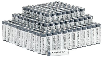 Amazon Basics, 150 batterie alcaline industriali AA, 1,5 Volt, durata 5 anni