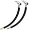VIPMOON 2 Pcs Inflator Pump Hose Adapter With Locking Air Tyre Tire Chuck, Braided Flexible Tyre Portable Valve Clip for Motorcycle Car Bicycle Pipe Air Tool