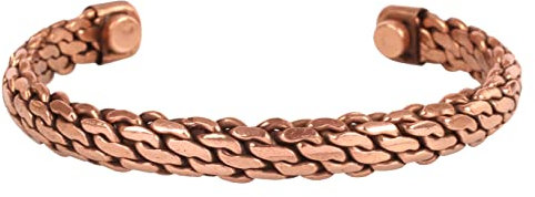 Touchstone Copper Armband tibetischen Stil. Hand geschmiedet mit soliden und hohe Spurweite reinem Kupfer. Elegantes Muster weben.
