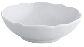 Alessi, Dressed en plein air MW72/54 W, Coupelle en mélamine avec décoration en relief, blanc.