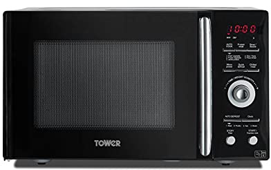Tower KOR9GQRT Digital Microwave with 5 Pre-set Autocook Functions, Defrost Function, 900W, 26L, Black
