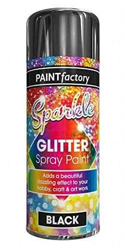 SDMAX Glitter Spray Paint Dazzling Effect To Your Hobby Craft & Art Work (Black)