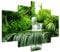 Estika Leinwand bilder - Urwald, Wasserfall, Grüner Wald - 150x105 cm, 5 teilige kunstdruck - Wandbilder wohnzimmer, schlafzimmer, Moderne wanddeko, Bild auf leinwand - Natur bilder - 2353A_5H
