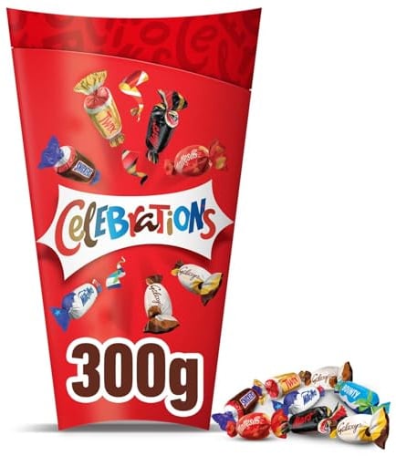 Celebrations Assorted Milk Chocolate Mini Bars & Biscuits Gift Box 300g