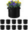10 Pack 5 Gallon Plant Grow Bags for Vegetables, Breathable Nonwoven Fabric Pot Growing Bag Planter, Fabric Plant Pots Plant Bags for Potato Tomato Strawberry Vegetable Outdoor (5 Gal)