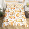 Homewish Capybaras Duvet Cover Double Size,Cute Capybara Comforter Cover for Kids Teens Adults,Funny Animals Bedding Set Capybara Lovers Home Decor,Watercolor Botanical Leaves Quilt Cover