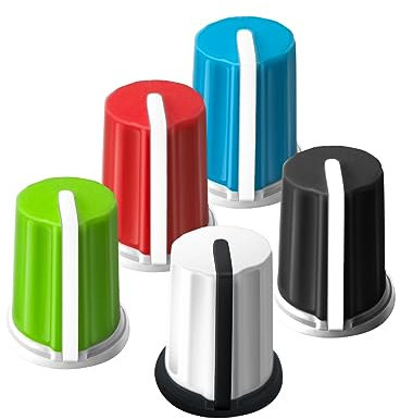 XBERSTAR 5pcs Replacement Knob EQ Fader Cap for Pioneer Numark Rane DJ Controller Mixer (5 COLORS)