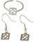 Conjunto Pendientes y Anillo Panot Flor de Barcelona
