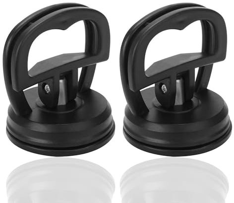 MKB 2 Stück Kleiner Saugnapf Auto Dent Puller Kompatibel mit mehreren technischen Geräten Reparatur LCD Bildschirm Öffnung Vakuum Saugnapf Werkzeug (Schwarz)