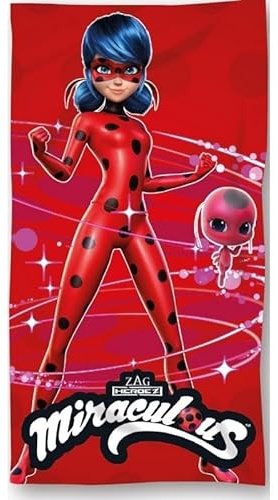 Miraculous Zagtoon Badetuch für Kinder, Mehrfarbig, einzigartig