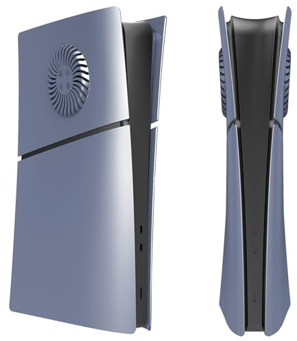 Console Cover Plates for Sony PS5 Slim,Anti-Scratch Console Replacement Side Faceplate for Playstation 5 Slim,Console Protective Face Shell Accessories (Digital Version, with Cooling Vents)