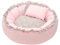 ENGEL WEMANG Lit pour chat - Moelleux - Quatre saisons - Antidérapant - Pour chats domestiques et petits chiens - Lit lavable avec coussin - Rose - S
