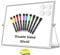 Ohuhu Whiteboard Klein A3, Magnetisch Doppelseitig, Trocken Abwischbar, White Board mit Ständer Inklusive Stifte, Radiergummis, 40x30cm