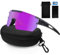LOYEBOHU Schnelle Brille Rave, Sonnenbrille Fahrradbrille Herren Damen, UV400 Schutzbrille für Outdooraktivitäten Wie Radfahren Ski Fischen Laufen (Lila)