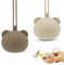 2 Stück Schnullerbox,Panda Form Schnullerbox für Unterwegs Baby Zubehör 0-6 Monate Schnuller Aufbewahrung Schnuller Aufbewahrungsbox,Schnuller Box für Säugling und Kleinkind(Beige und Khaki)