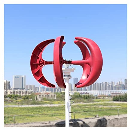 Generador de turbina eólica, Turbina eólica Vertical de 2000W, 12v, 24V, 48V, generador de viento de eje Vertical, pequeño molino de viento, energía libre for eólico Solar híbrido(Red,WITH TURBINE ONL