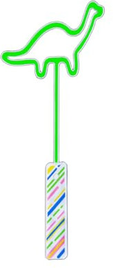 YTRRE Dinosaur Neon Night Light, LED Dinosaur Flashing Lamp Stick for Party Supplies, Bedroom Night Signs, Battery-Powered Light Decoration for Birthday, Christmas