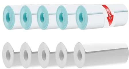 Thermopapier 57 * 25mm Thermopapier Weiß Kinderkamera Sofortdruck Kinderkamera Druckpapier Ersatzzubehör Teile(10 Rolls Mix)