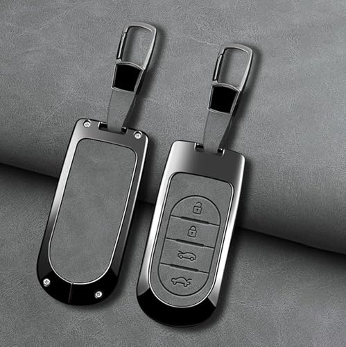 ZYJZXL188 Autoschlüssel Hülle für Smart #5 2025, Schlüsseletui Schlüsseltasche, Funkschlüssel Schlüsselanhänger Abdeckung, Auto Zubehör,A-Grey