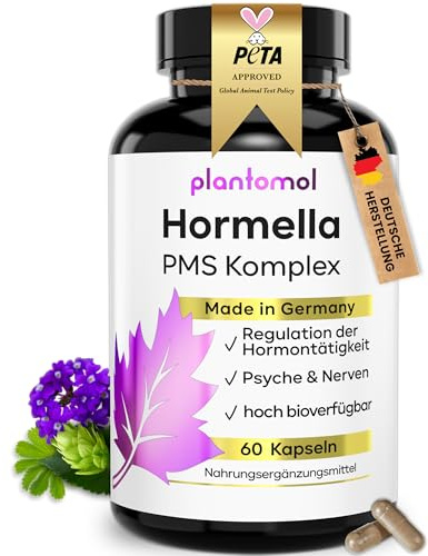 14fach PMS Kapseln - Hormon Balance Frauen mit Myo-Inositol OPC Frauenmantel B6 & Mönchspfeffer hochdosiert - Hormella - 1 Monatsvorrat