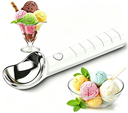 Heated Ice Cream Scoop with 2-Level Adjustable Heats,45°C/70°C Electric Warming Ice Cream Scooper Rechargeable 2000mAh Capacity, IP67 Waterproof for Ice Cream, Gelato, or Frozen Yogurt