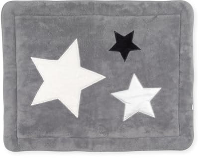 BEMINI Laufstalleinlage Krabbeldecke Pady softy + terry Stars grizou