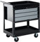 HOMCOM Carrello da Officina Professionale Cassettiera Portautensili in Lamiera, Nero, 68 x 46 x 88cm