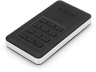 Verbatim Store 'n' Go Secure SSD, 256 GB, Schwarz, Externe SSD mit Passwortschutz, USB 3.0, SSD extern, für Windows & Mac OS X, tragbares Laufwerk, USB-C, externes Flash Laufwerk