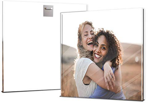 wandmotiv24 Ihr Foto auf Acrylglas 20 x 20 cm (BxH) - Quadratisch - Acrylglas SOFORT ONLINE VORSCHAU, personalisiertes Wandbild, Acrylbild, Glas Bild gestalten, personalisierte Foto-Geschenke