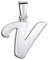 Amberta 925 Sterling Silber Anhänger - Personalisierte Charm Buchstaben für Damen und Männer - Symbole Kombinieren - Stil V