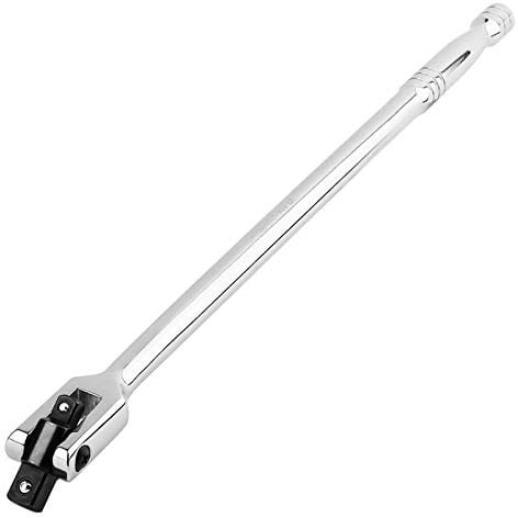 MAXPOWER 1/2-Inch and 3/8-Inch Drive Dual-Drive 450mm (18-Inch) Breaker Bar Flex Handle Phosphated Drive