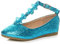 AJVANI T-BAR Glitter Wedding Bridesmaid Shoes Ballerinas Size 30