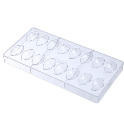 Binwat 16 Grid Chocolate Candy Mold PC Polycarbonate Chocolate Making Mould (Water Drop Shape)