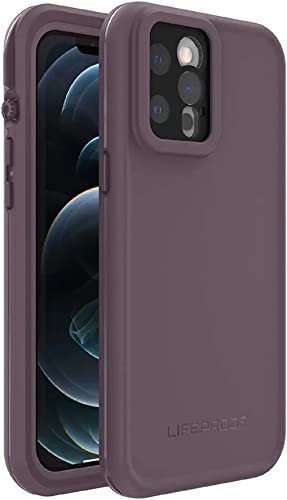 LifeProof Waterproof Case for iPhone 12 Pro Max Ocean Violet Berry Conserve/Dusty Lavender | FRÄ’ Series, Only, Non-Retail Packaging