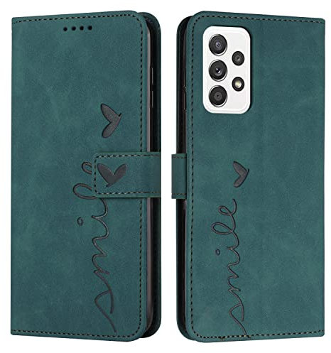 EATCYE Coque pour Samsung Galaxy A23 / F23 5G / M23 5G / M13 4G / A23 5G, Étui Housse en Cuir PU Magnetique Flip [Pochette de Portefeuille], Etui de Protection pour Samsung A23/F23 5G/M23 5G (Vert)