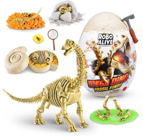 Robo Alive Mega Dino Fossil Find par ZURU, Brontosaure