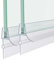 Transparent Ersatz Wasserabweiser Duschdichtung 4 mm/ 5 mm/ 6 mm für Glastür Duschtüren Duschwand Badewanne Duschkabine -2 Stück (60CM)