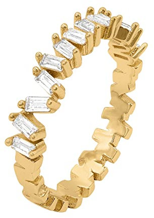 Heideman Ring Damen aus Edelstahl silber gold rosegold farbend poliert Damenring Esme für Frauen Gr 52