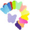 12 Farben Farbige Haftnotizen, Haftnotizen Klebezettel, Farbig Blätter Notizblöck Super Sticky Notes für Büro Zuhause Schule Sitzung (Schmetterling+600 Blatt+70 * 70mm)