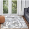Surya Harstad Vintage Teppich groß - Orientalischer Teppich Wohnzimmer 200x275 cm, Esszimmer, Schlafzimmer - Boho Teppich, Kurzflor Teppich für einfache Pflege - Muster Teppich in Grau und Blau