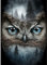 QENSPE 5D Diamond Painting Set Eule Abstrakt Diamant Painting Bilder Dunkler Wald Diamond Art Erwachsene Full DIY Diamant Kunst Malerei Stickerei Set Kreuzstich Bilder Home Wand Dekor 30x40cm