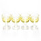 Odoria 1/12 Scale Dolls House Miniature Wine Glasses 4Pcs Dollhouse Accessories, White Wine