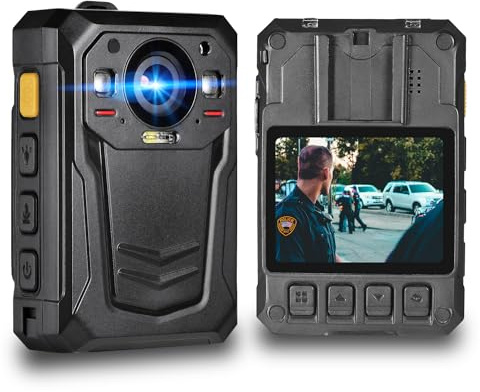 ponycam Polizei-Körperkamera, 1512P HD Body Worn Kamera mit EIS Tech, eingebauter 3600 mAh Akku, dauernde 13 Stunden Videoaufzeichnung, wasserdichte am Körper montierte Kamera für Strafverfolgung