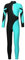 iEFiEL Mädchen Langarm Turnanzug Zweifarbig Ganzkörperanzug Sportlich Body Kinder Glitzer Gymnastikanzug Tanzkostüm Tanzanzug Wb Blau Grün 170-176