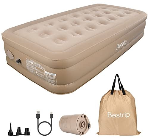 Luftbett 1 Person, Aufblasbare Matratze Aufblasbares Bett 190 x 100 x 40cm, Selbstaufblasend Gästebett mit eingebauter elektrischer Pumpe, air Mattress aufblasbare matratze zum schlafen