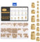 Gueenky 300 Pezzi Dadi Zigrinati in Ottone, M2, M2,5, M3, M4, M5, M6, 1/4-20 Inserti Stampa 3D Filettati Zigrinati dadi, 15 Dimensioni Dadi Filettati Zigrinati per Stampaggio a Iniezione di Stampa 3D