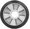 BORDSTRACT Roue De Charge De Camion, Roue De Charge De Camion en Caoutchouc 180 X 50 Mm Compatible avec Roulement 6204 ID 20 Mm pour Accessoire De Chariot élévateur Hydraulique Artisanal