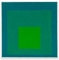 ROSVIOL Kunstdruck Hommage an den Quadrat – Josef Albers Wandkunst, Leinwanddruck, Wandkunst, grüne und blaue Quadrate, Poster, Minimalismus-Poster, Leinwand, Wandkunst, Bilder für Wohnzimmer,
